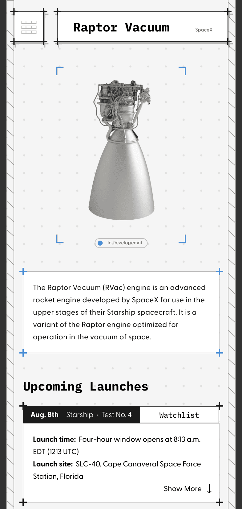 Rocket Engine Catalog Screenshot 6